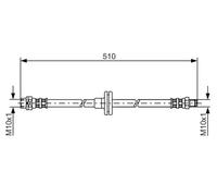 BOSCH 1 987 476 056 Brake hose