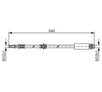 BOSCH 1 987 476 057 Brake hose