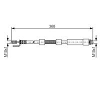 Bosch 1987476059 Brake Hose (BH034)
