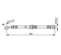 BOSCH 1 987 476 076 Brake hose