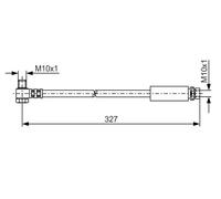 BOSCH 1 987 476 095 Brake hose