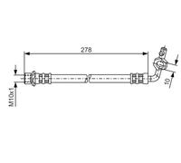BRAKE HOSE 1 987 476 113 FOR TOYOTA RAV/II/SUV/Mk//Cabrio 1ZZ-FE 1.8L 4cyl
