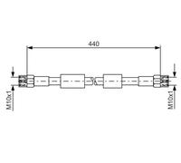 BOSCH 1 987 476 139 Brake hose