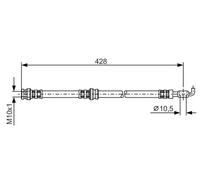 BOSCH 1 987 476 166 Brake hose