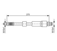 Bosch 1987476174 Brake Hose (BH747)
