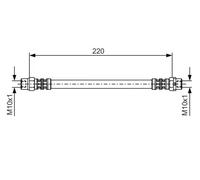 BOSCH 1 987 476 175 Brake hose