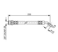 BOSCH 1 987 476 207 Brake hose