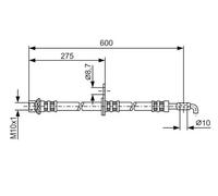 BOSCH 1 987 476 229 Brake hose