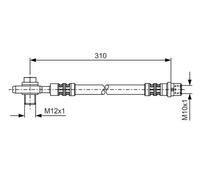 BOSCH 1 987 476 308 Brake hose