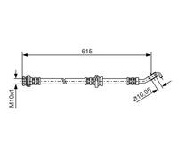BOSCH 1 987 476 362 Brake hose