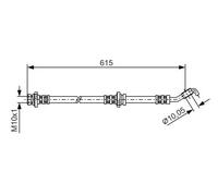 BOSCH 1 987 476 363 Brake hose