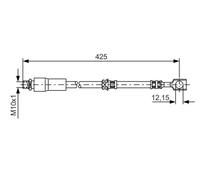 BOSCH 1 987 476 386 Brake hose