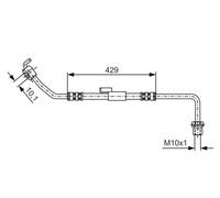 BOSCH 1 987 476 510 Brake hose