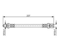 BOSCH 1 987 476 564 Brake hose