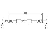 BOSCH 1 987 476 650 Brake hose