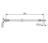 Bosch 1987476696 Brake Hose (BH389)