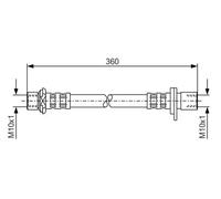 BOSCH 1 987 476 726 Brake hose