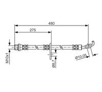 BOSCH 1 987 476 757 Brake hose