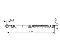 BOSCH 1 987 476 775 Brake hose