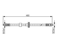 BOSCH 1 987 476 778 Brake hose