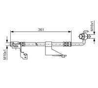 BOSCH 1 987 476 821 Brake hose