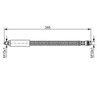 Bosch 1987476859 Brake Hose (BH503)