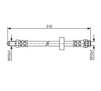 BOSCH 1 987 476 883 Brake hose