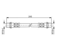 BOSCH 1 987 476 904 Brake hose