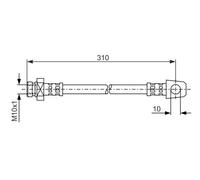 BOSCH 1 987 476 957 Brake hose