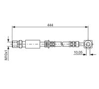 BOSCH 1 987 476 975 Brake hose