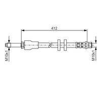 BOSCH 1 987 481 021 Brake hose