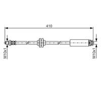 BOSCH 1 987 481 022 Brake hose