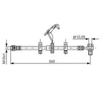New Brake Hose for MERCEDES-BENZ:W163,M-CLASS,M-CLASS SUV 1634200948