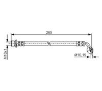 BOSCH 1 987 481 127 Brake hose