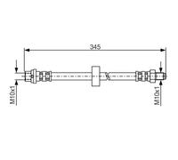 BOSCH 1 987 481 168 Brake hose