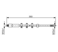 BOSCH 1 987 481 290 Brake hose