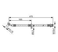 BOSCH 1 987 481 327 Brake hose