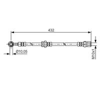 BOSCH 1 987 481 383 Brake hose