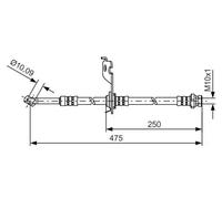 BOSCH 1 987 481 393 Brake hose