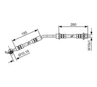 BOSCH 1 987 481 408 Brake hose