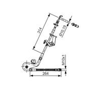 BOSCH 1 987 481 428 Brake hose