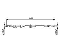 Bosch 1987481430 Brake Hose (BH1318)