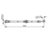 BOSCH 1 987 481 433 Brake hose
