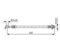 Bosch 1987481434 Brake Hose (BH1322)