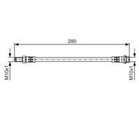 BOSCH 1 987 481 488 Brake hose