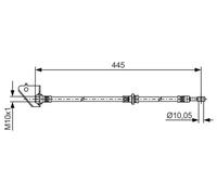BOSCH 1 987 481 498 Brake hose