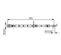 Bosch 1987481524 Brake Hose (BH1410)