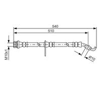BOSCH 1 987 481 560 Brake hose