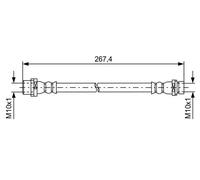 BOSCH 1 987 481 583 Brake hose