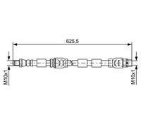 BOSCH 1 987 481 589 Brake hose